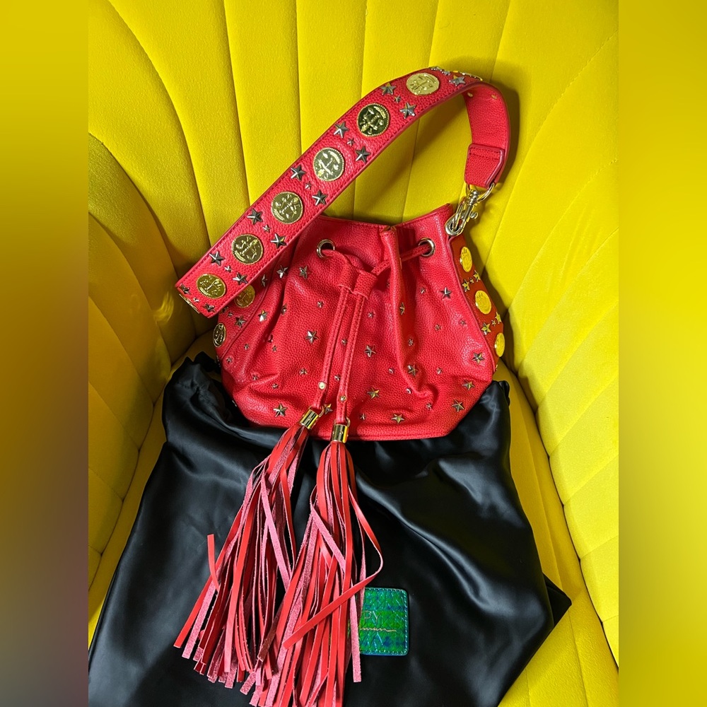 Poppy Lissiman Red Bucket Bag